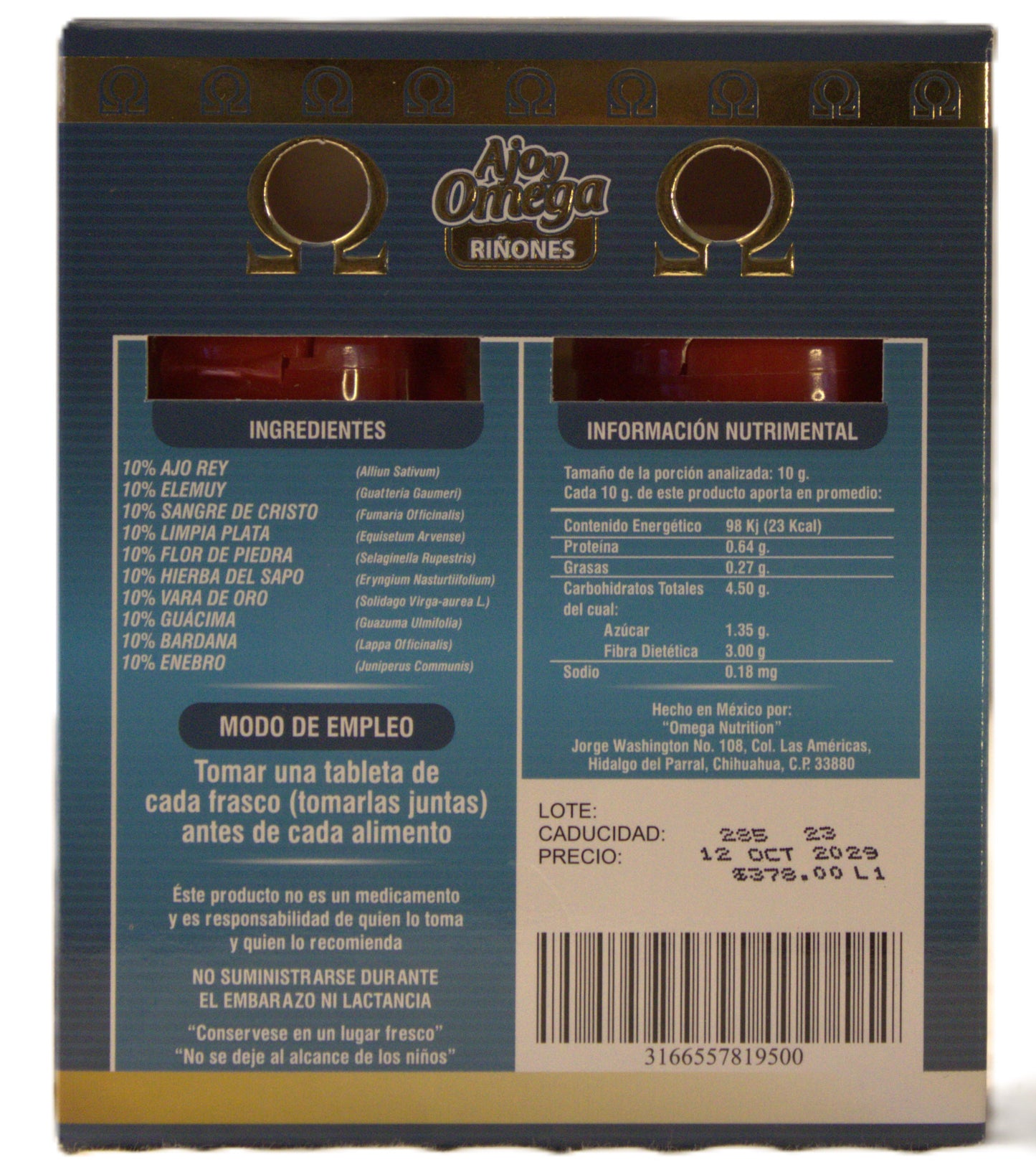 Ajo y Omega Riñones