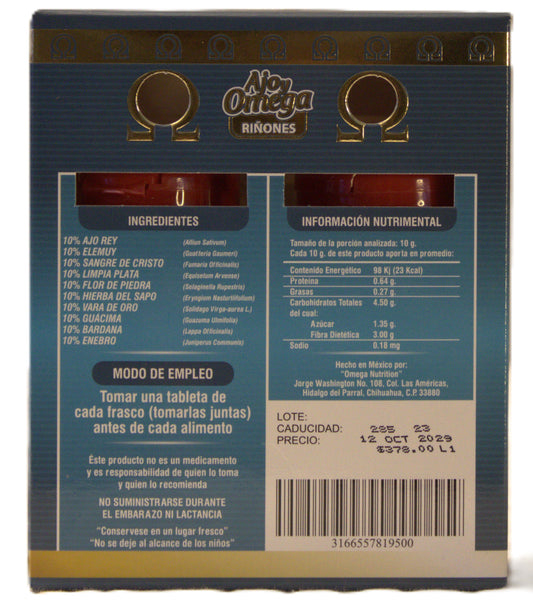 Ajo y Omega Riñones