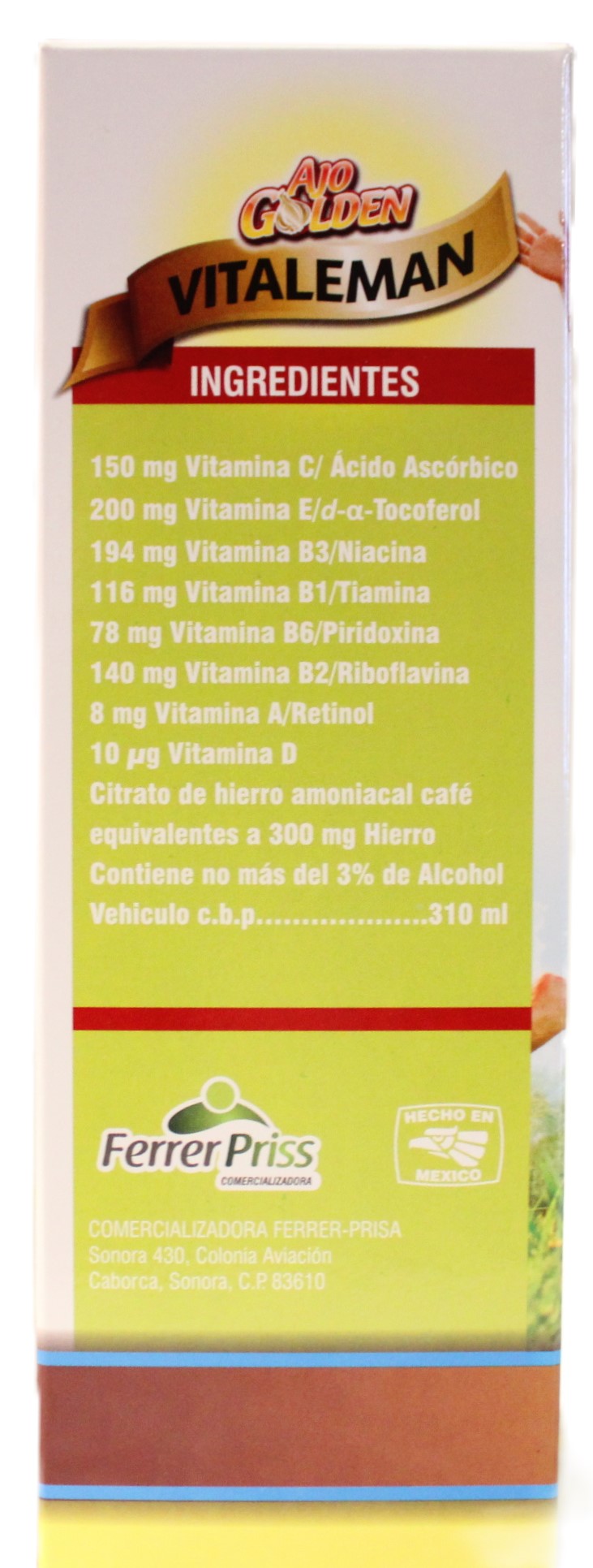 Ajo Golden- Jarabe Vitalemen