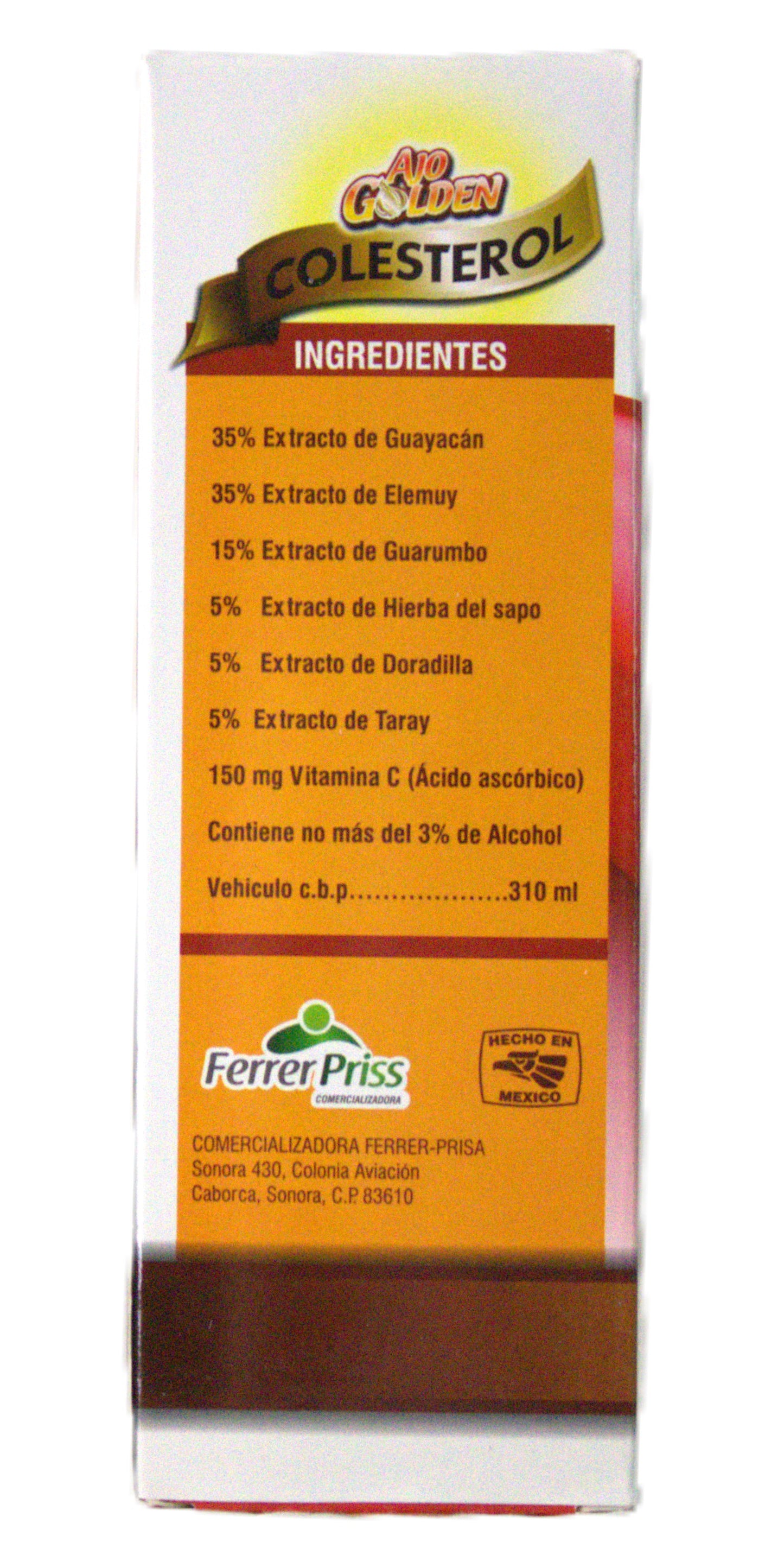 Ajo Golden-Jarabe Colesterol