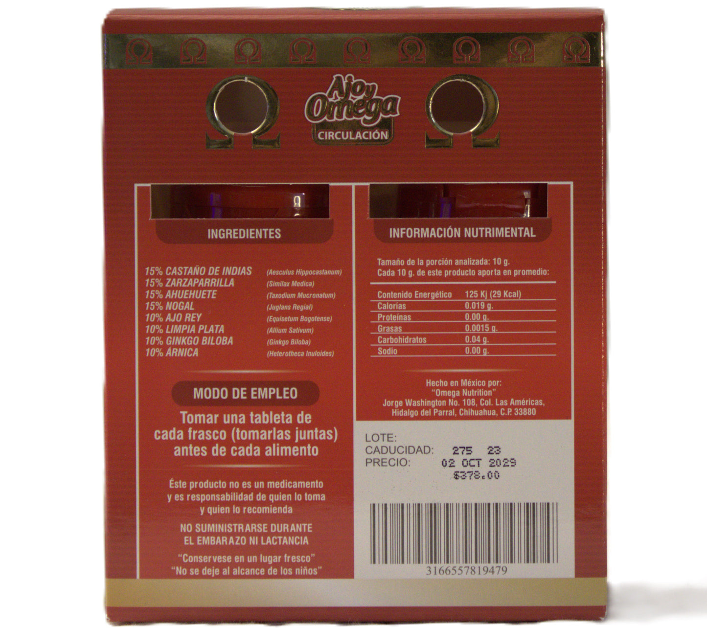 Ajo y Omega Circulación