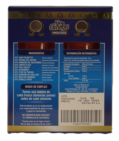 Ajo y Omega Prostata