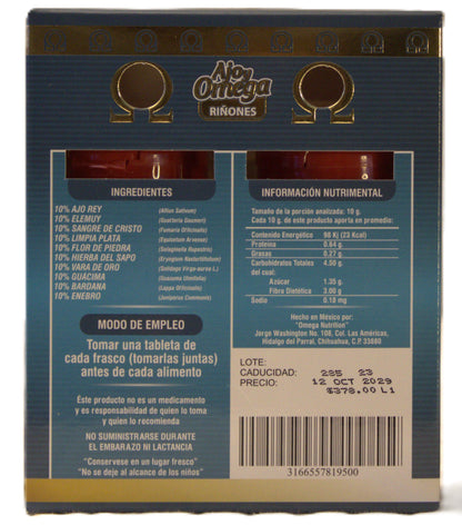 Ajo y Omega Riñones